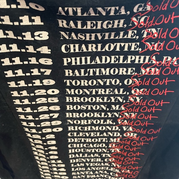 H.E.R. I Used To Know Her Tour Concert Promo Black T-Shirt XL R&B Hip Hop - Picture 6 of 6